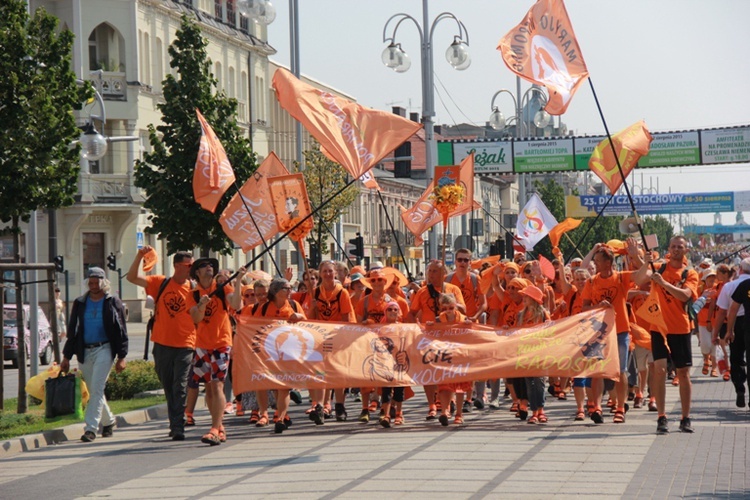 Wejście ŁPPM na Jasną Górę