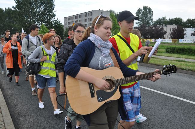 Wyjście pielgrzymki do Myśliborza