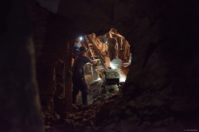 Przebicie kolejnego wejścia do Sztolni Królowa Luiza