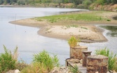 Niski poziom wody w Wiśle