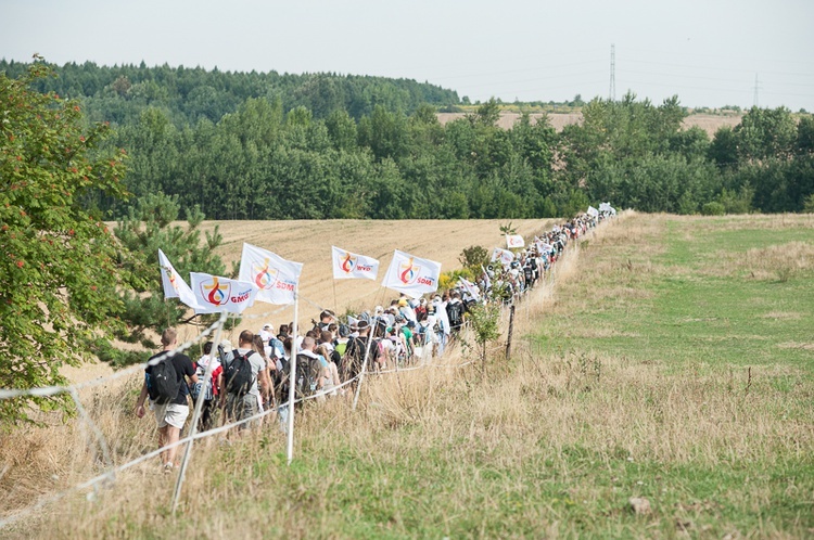 Pielgrzymka młodych w drodze