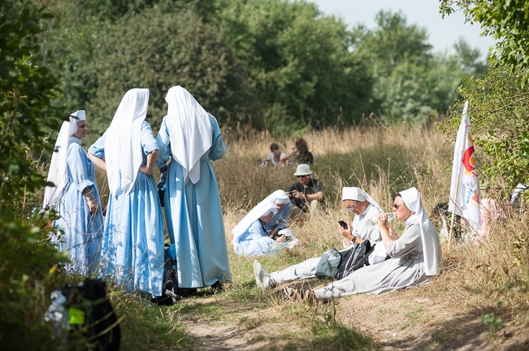 Pielgrzymka młodych w drodze