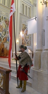 Straż honorowa podczas liturgii