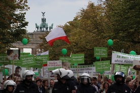 Milcząca manifestacja w Berlinie