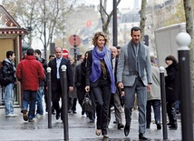 Baszar Al-Asad z żoną Asmą  w Paryżu w 2010 r.