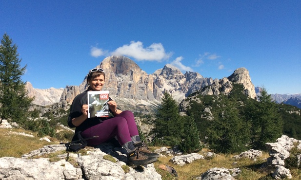 Joanna i jej "Gość" w Dolomitach