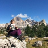 Joanna i jej "Gość" w Dolomitach