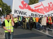 Protest rozpoczął się w Brzeszczach, gdzie w styczniu górnicy zaczęli jako pierwsi strajk w obronie kopalni