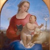 Tommaso Minardi „Madonna Różańca św.” olej na płótnie, 1840 Galeria Narodowa Sztuki Nowoczesnej i Współczesnej, Rzym