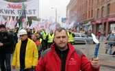 Protest górników w Rudzie Śląskiej