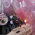 Protest górników w Rudzie Śląskiej