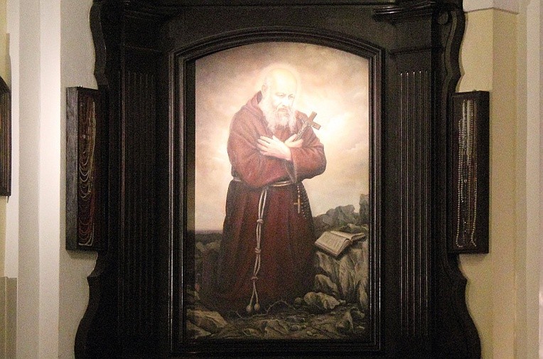 Obraz bł. o. Honorata Koźminskiego w kościele oo. kapucyów w Nowym Miescie nad Pilicą
