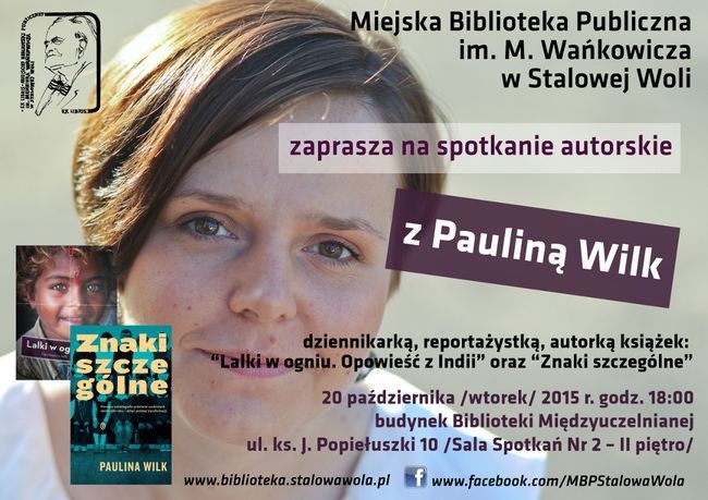 Spotkanie autorskie z Pauliną Wilk