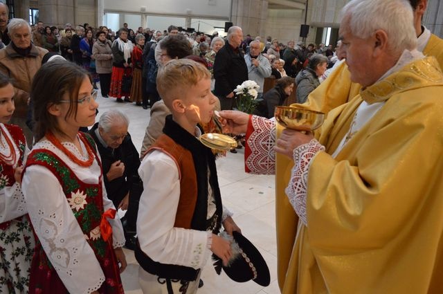 Górale w Centrum św. Jana Pawła II w Krakowie