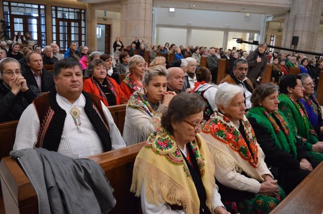 Górale w Centrum św. Jana Pawła II w Krakowie