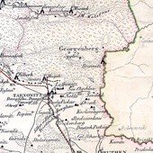 Zyglin (Żyglin) i Georgenberg (Miasteczko Śląskie) na mapie z 1861 r.