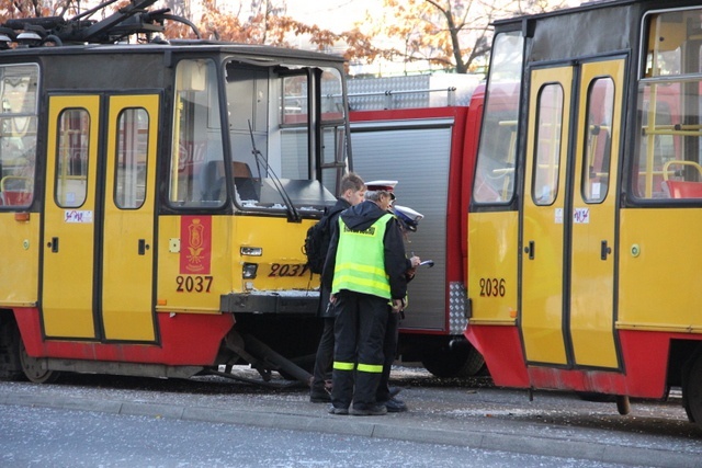 Wypadek w centrum Warszawy