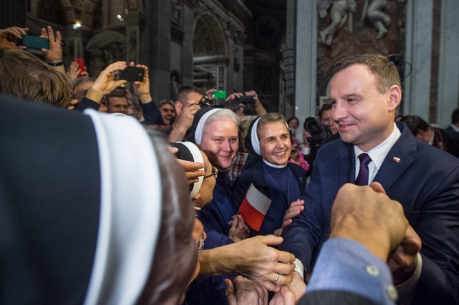 Andrzej Duda w Watykanie - cz. 1