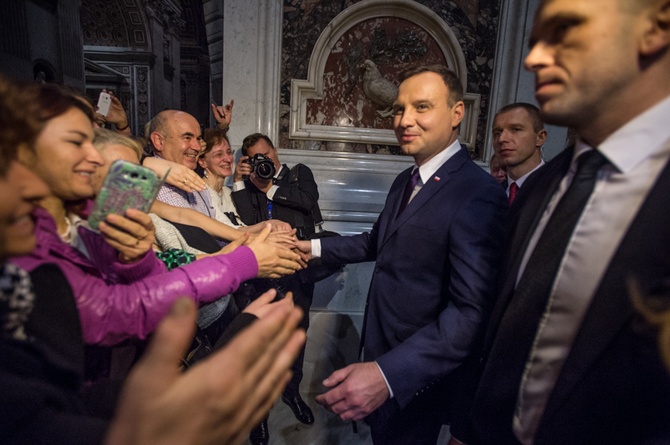 Andrzej Duda w Watykanie - cz. 1