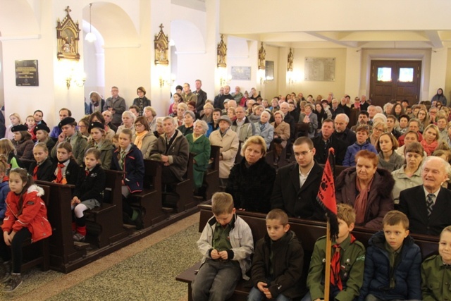 Poświęcenie tablicy katyńskiej w Bielsku-Białej