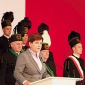  Premier Beata Szydło podczas barbórkowego spotkania z górnikami