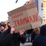 Protest mieszkańców Górki Narodowej