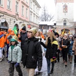 Krakowski Orszak Trzech Króli 2016 - człony niebieski i zielony