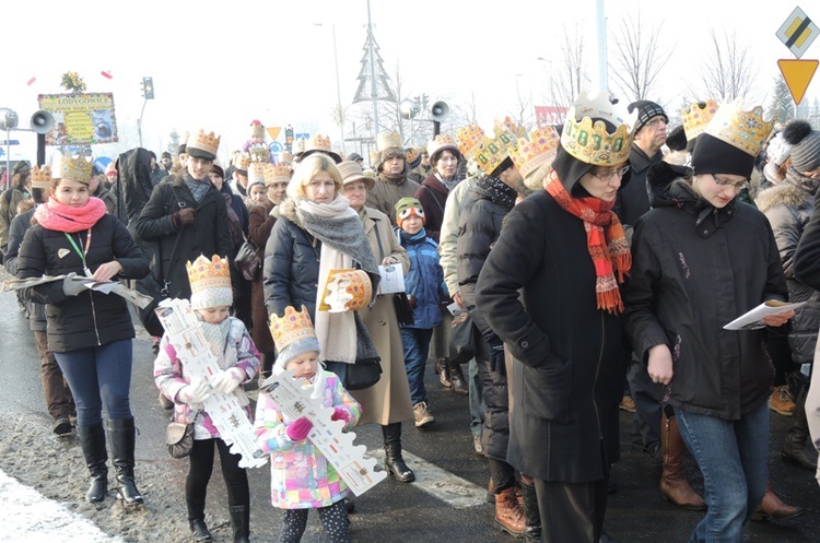 Orszak Trzech Króli w Bielsku-Białej - na trasie AD 2016