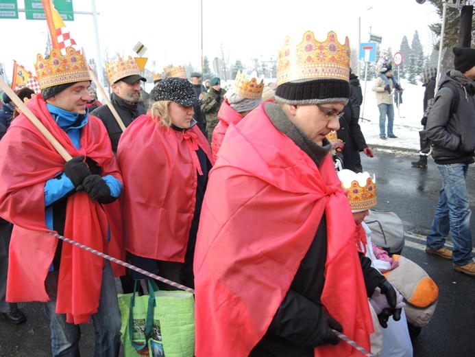 Orszak Trzech Króli w Bielsku-Białej - na trasie AD 2016