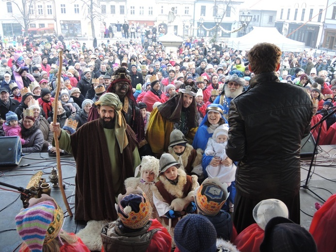 Orszak Trzech Króli w Bielsku-Białej AD 2016 - u celu, na rynku