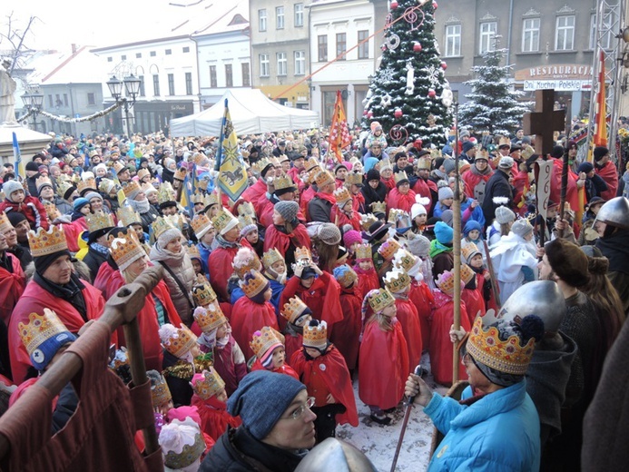 Orszak Trzech Króli w Bielsku-Białej AD 2016 - u celu, na rynku