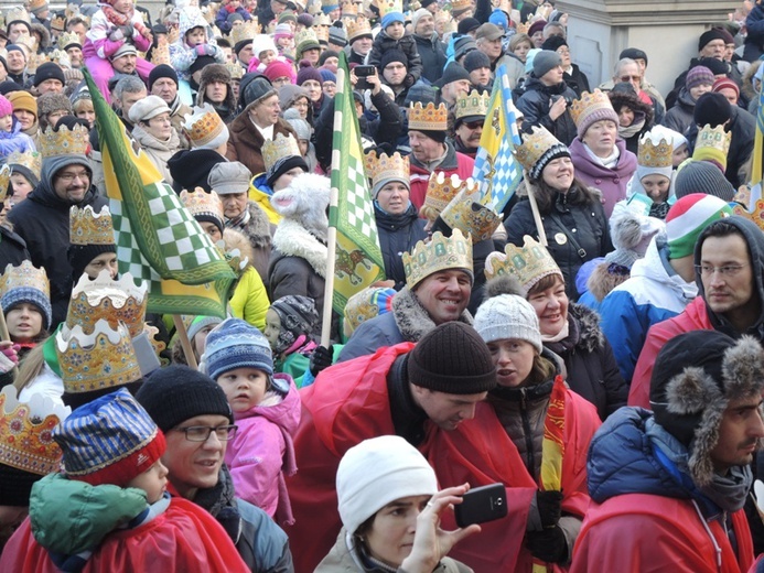 Orszak Trzech Króli w Bielsku-Białej AD 2016 - u celu, na rynku