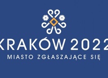 Logo Krakowa jako miasta ubiegającego się o organizację ZIO w 2022 roku