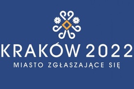 Logo Krakowa jako miasta ubiegającego się o organizację ZIO w 2022 roku