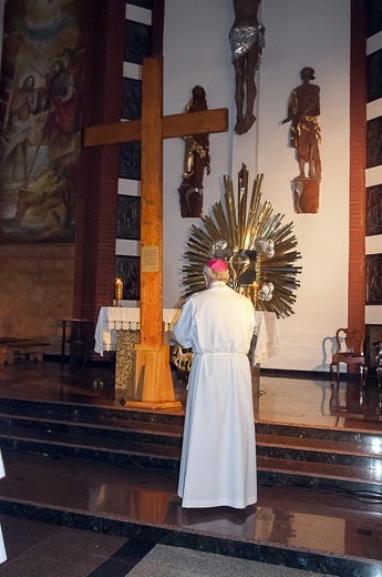 Symbole ŚDM w Białogardzie