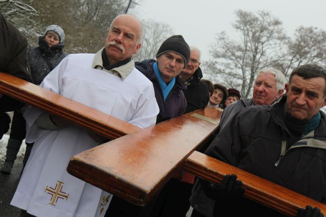 Znaki ŚDM w DPS-ie w Zielonej Górze