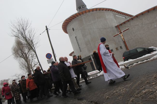 Znaki ŚDM w DPS-ie w Zielonej Górze