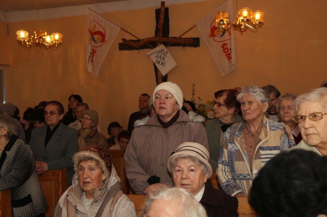 Znaki ŚDM w DPS-ie w Zielonej Górze