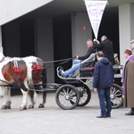 Rozpoczęcie konnej pielgrzymki z Łagiewnik do Rzymu