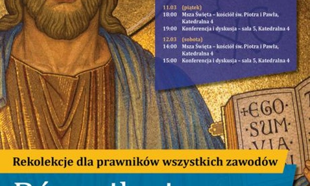 Rekolekcje dla prawników wszystkich zawodów