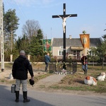Chorągwiarze z parafii w Bobrownikach