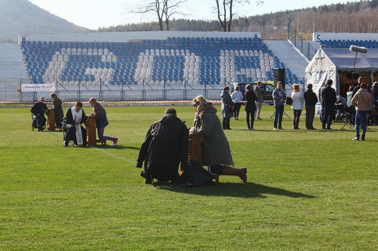 Msza papieska na stadionie