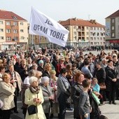 Koronka na koszalinskim rynku