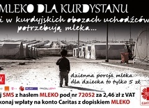 Caritas zbiera na mleko dla Kurdystanu