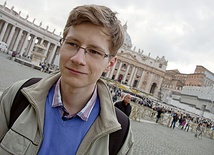 Daniel Kociołek podczas dwumiesięcznego pobytu na stażu w Rzymie, wiosna 2013 r.