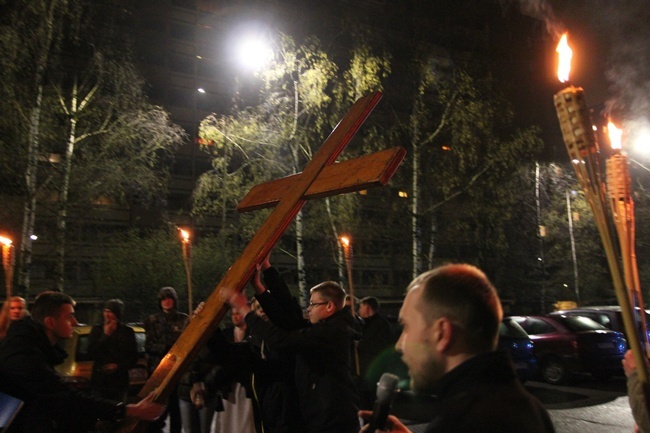 Symbole ŚDM we Wrocławiu-Gądowie