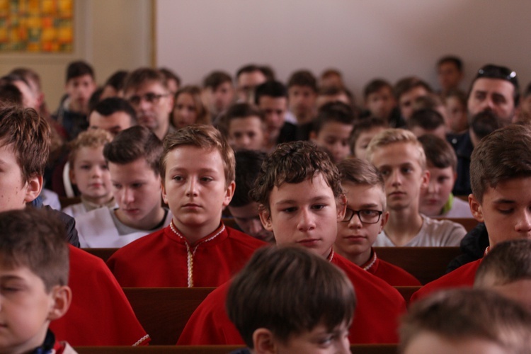 Msza św. rozpoczynająca piłkarskie mistrzostwa ministrantów archidiecezji lubelskiej. 