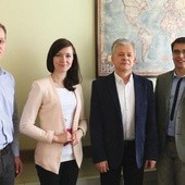 Od lewej: Krzysztof, Magdalena, Zdzisław i Andrzej. 