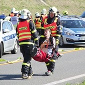 Czescy strażacy z Bohumina dotarli krótko po polskich policjantach.