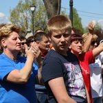 Msza św. dla pielgrzymów łagiewnickich - Hałcnów 2016